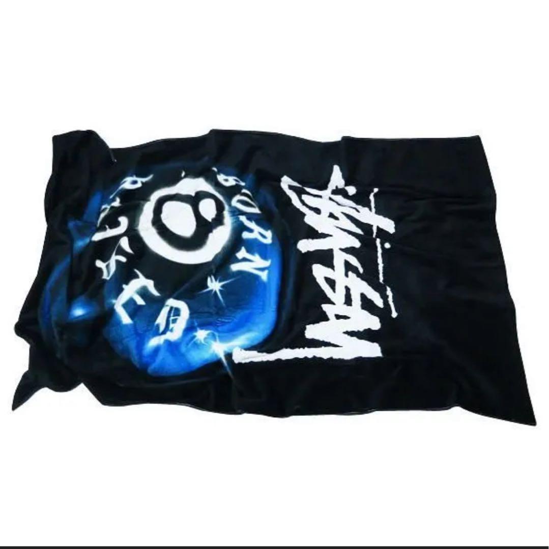 タ*ケ様 ✨未使用✨Stussy ビーチタオル　黒 青 グラデーション