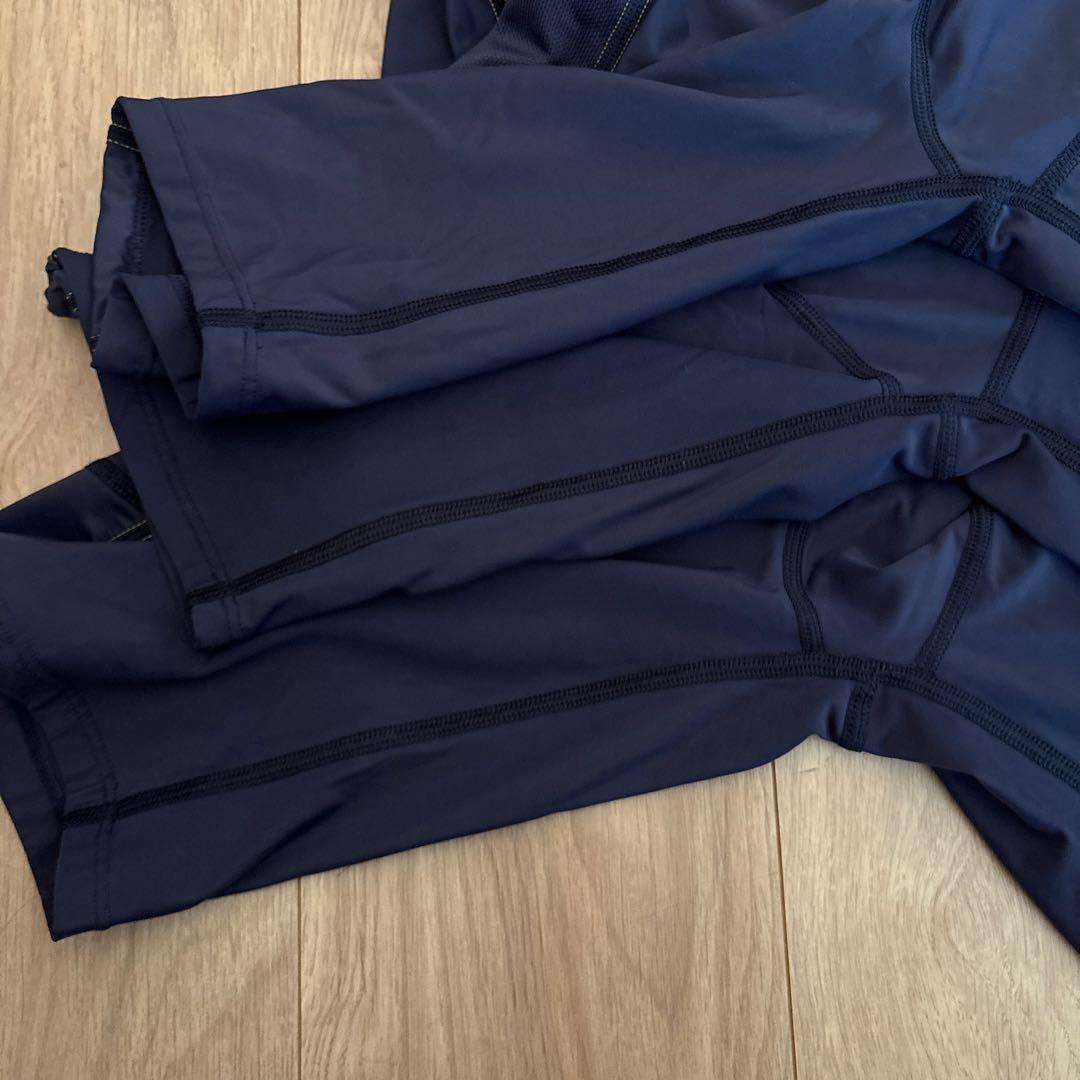 SKINS メンズハーフタイツ ネイビーM