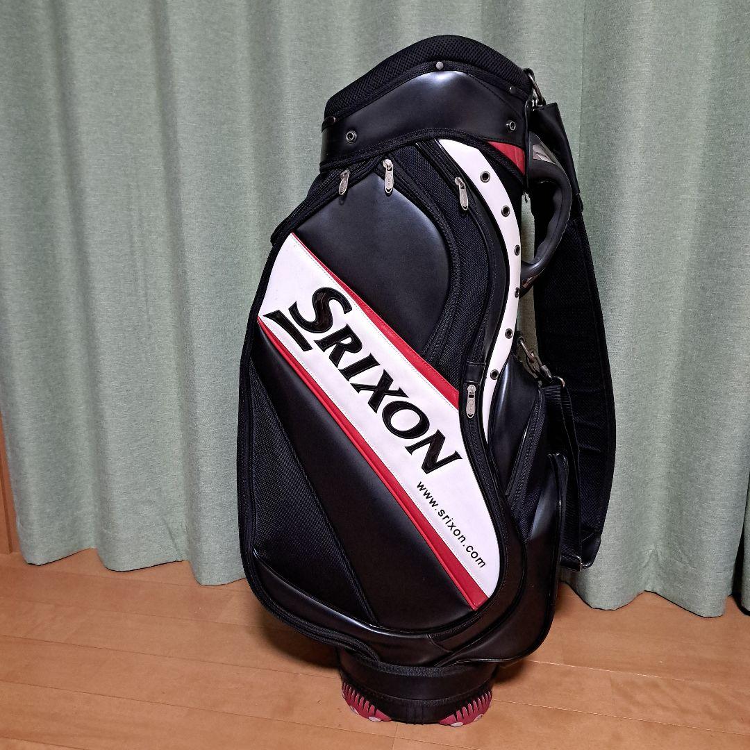 Srixonキャディバッグ9インチ美品。サンバイザーとアイアンカバーオマケ