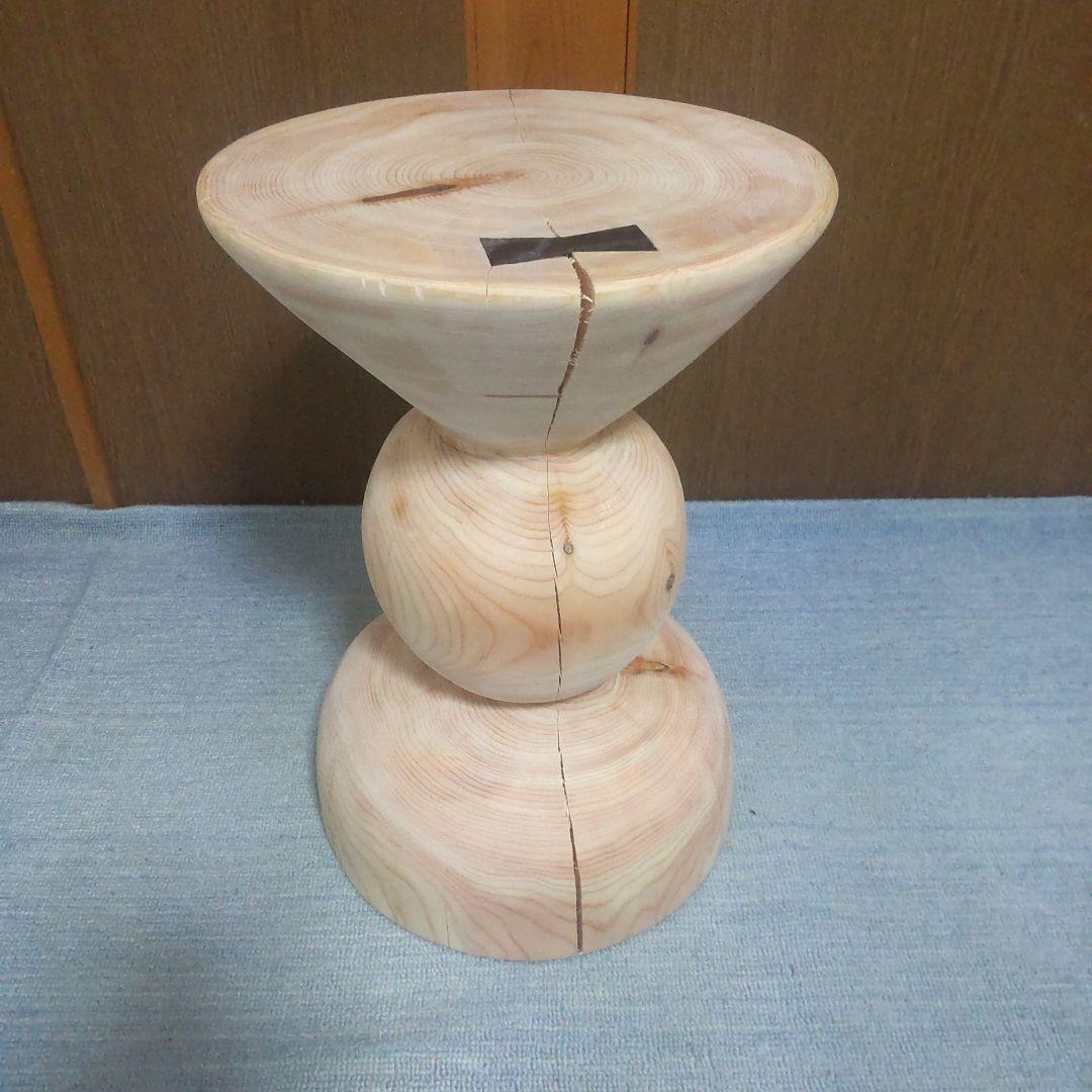 サンタナさん専用檜丸太椅子スツール