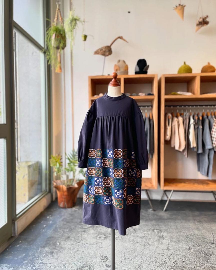 【パルウス 1021】ミナペルホネン blumen ワンピース 110