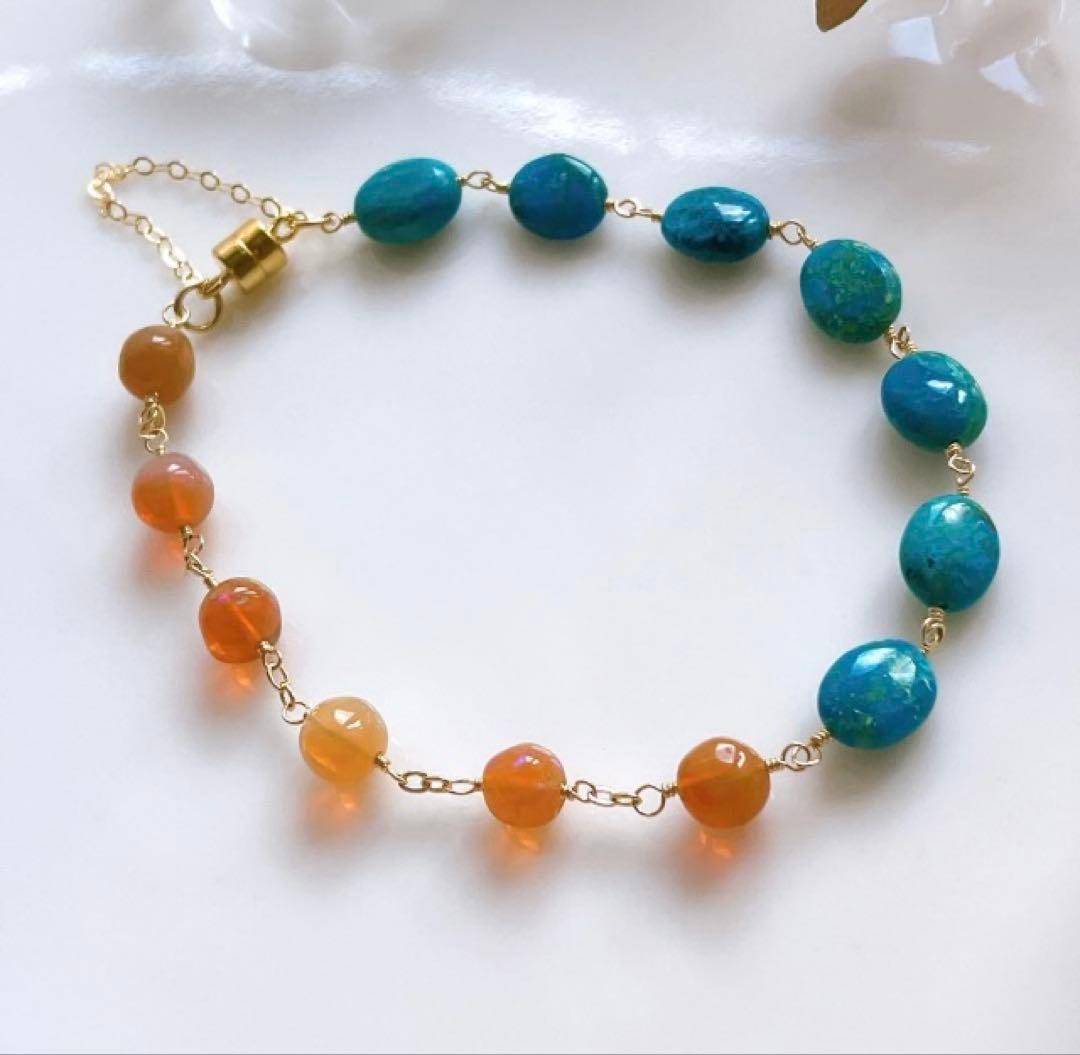 Kaya◆一点物✧パイライト×グレーイエローダイヤモンドピアス✧14kgf