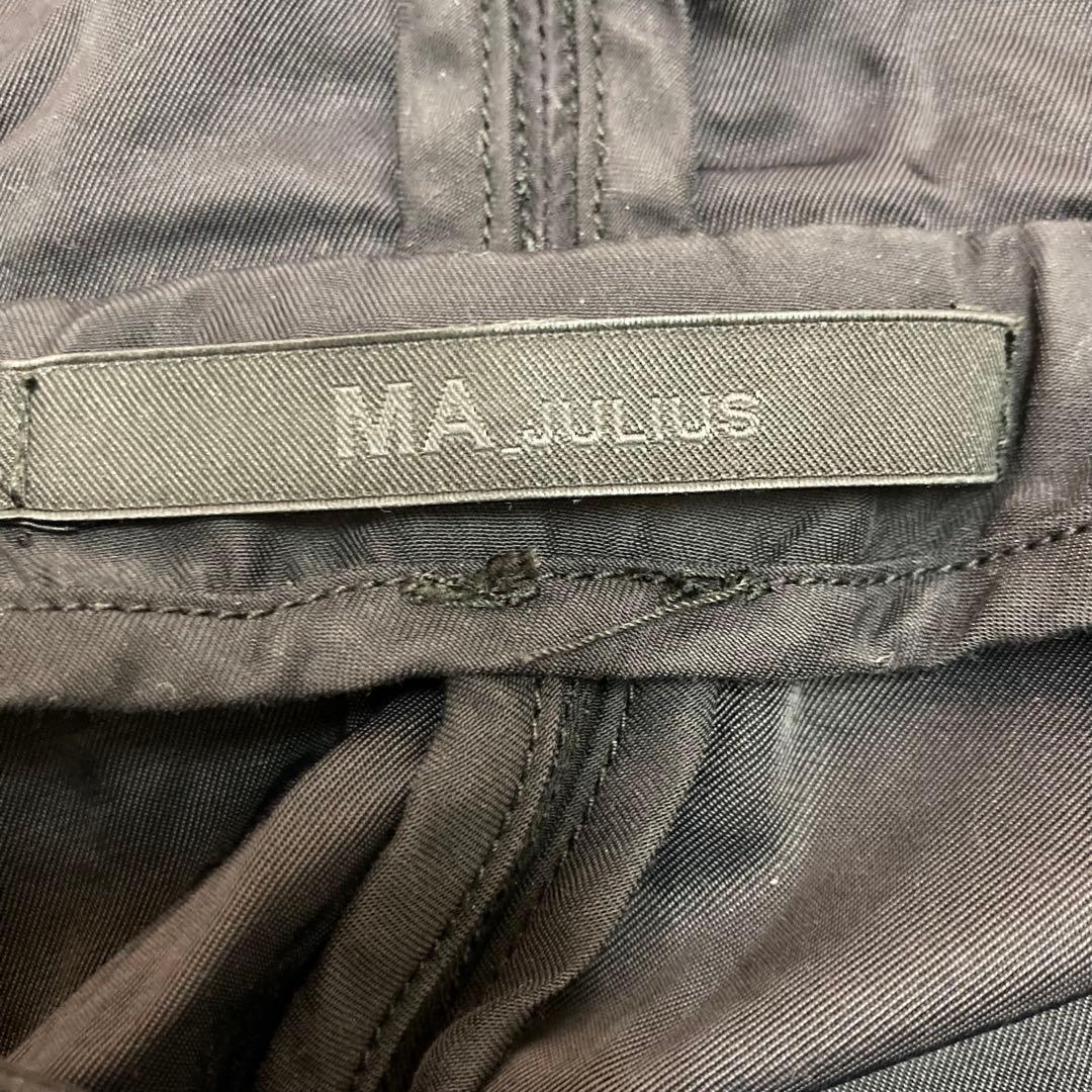 JULIUS ユリウス ドレープコート ロングコート 黒 S〜Mサイズ