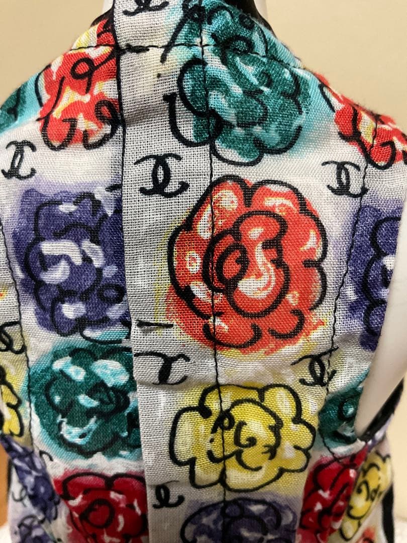 CHANEL シャネル　カメリア柄　ワンピース