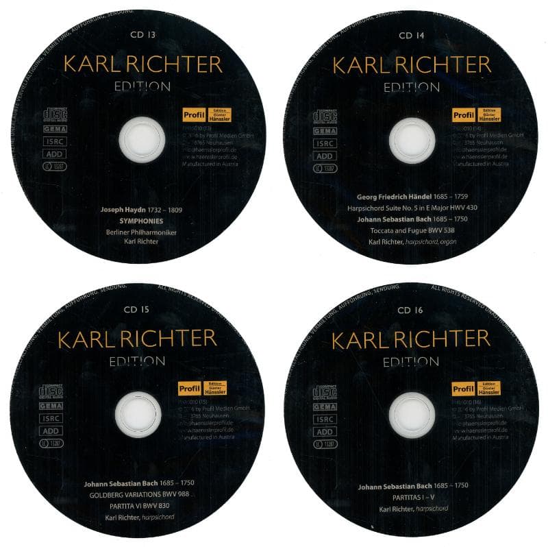 カール・リヒター・エディション(CD31枚組）Profilレーベル 廃盤