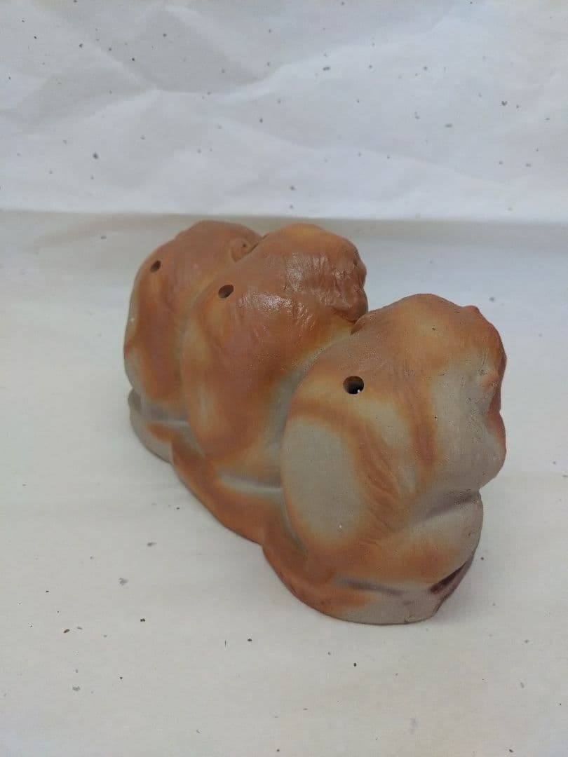 70.備前焼干支の猿