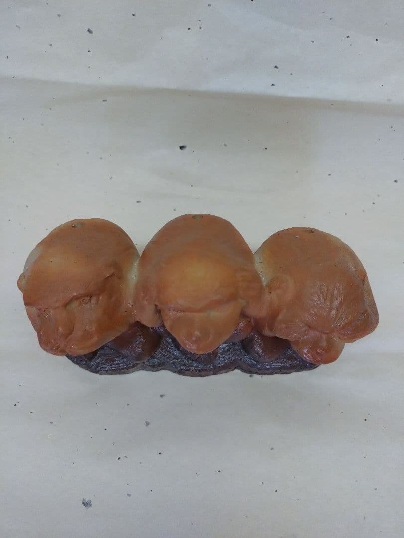 70.備前焼干支の猿