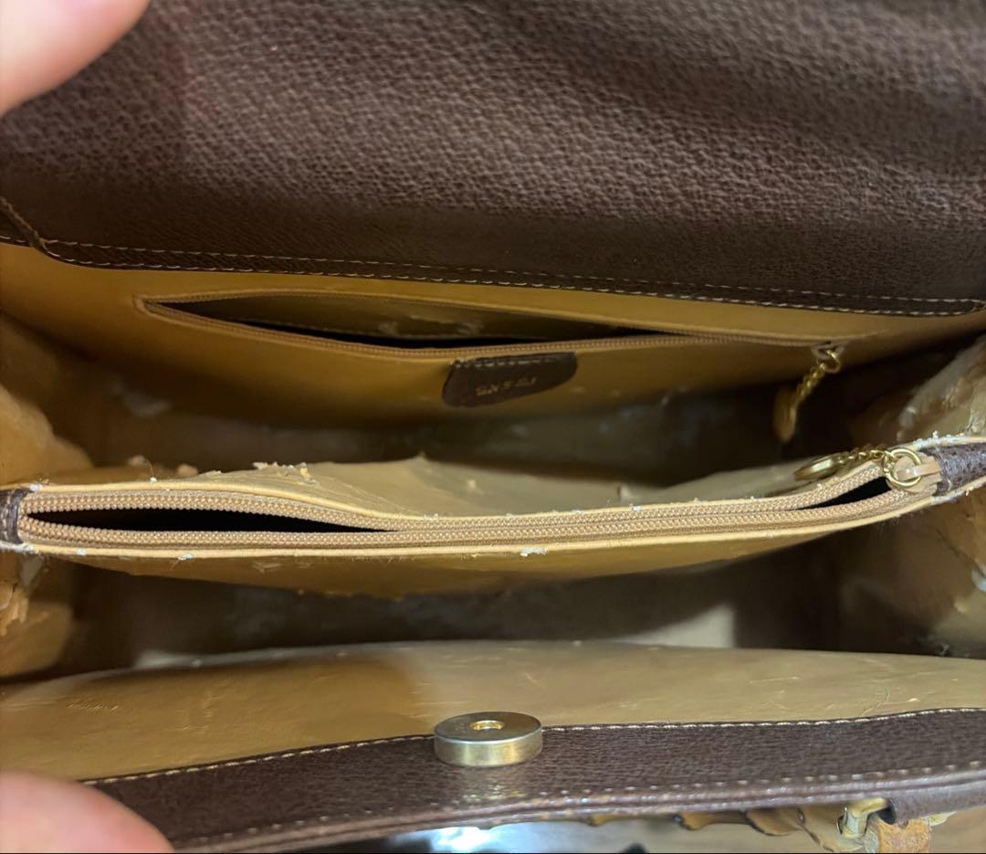 【美品】グッチ　gucci バンブー　レザーバッグ　トートバッグ　ブラウン