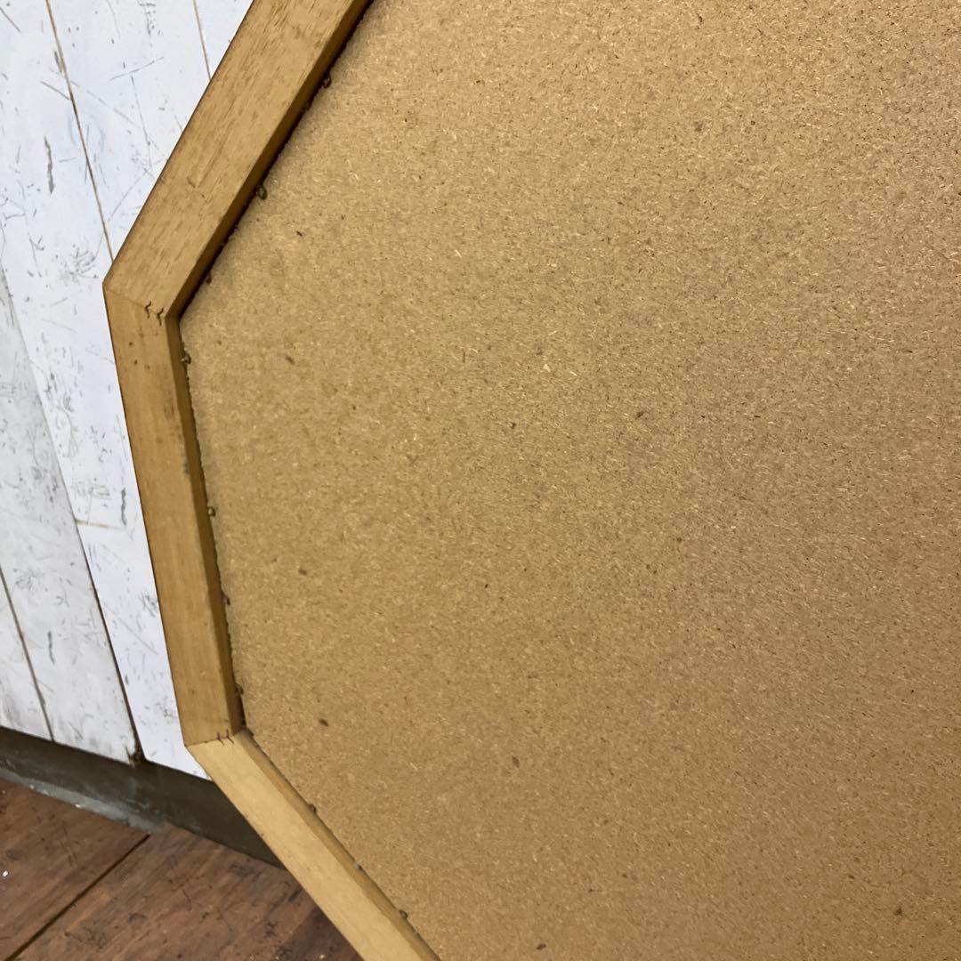 B-2 アンティーク オクタゴン型 八角鏡 ウォールミラー 壁掛け ミラー 鏡