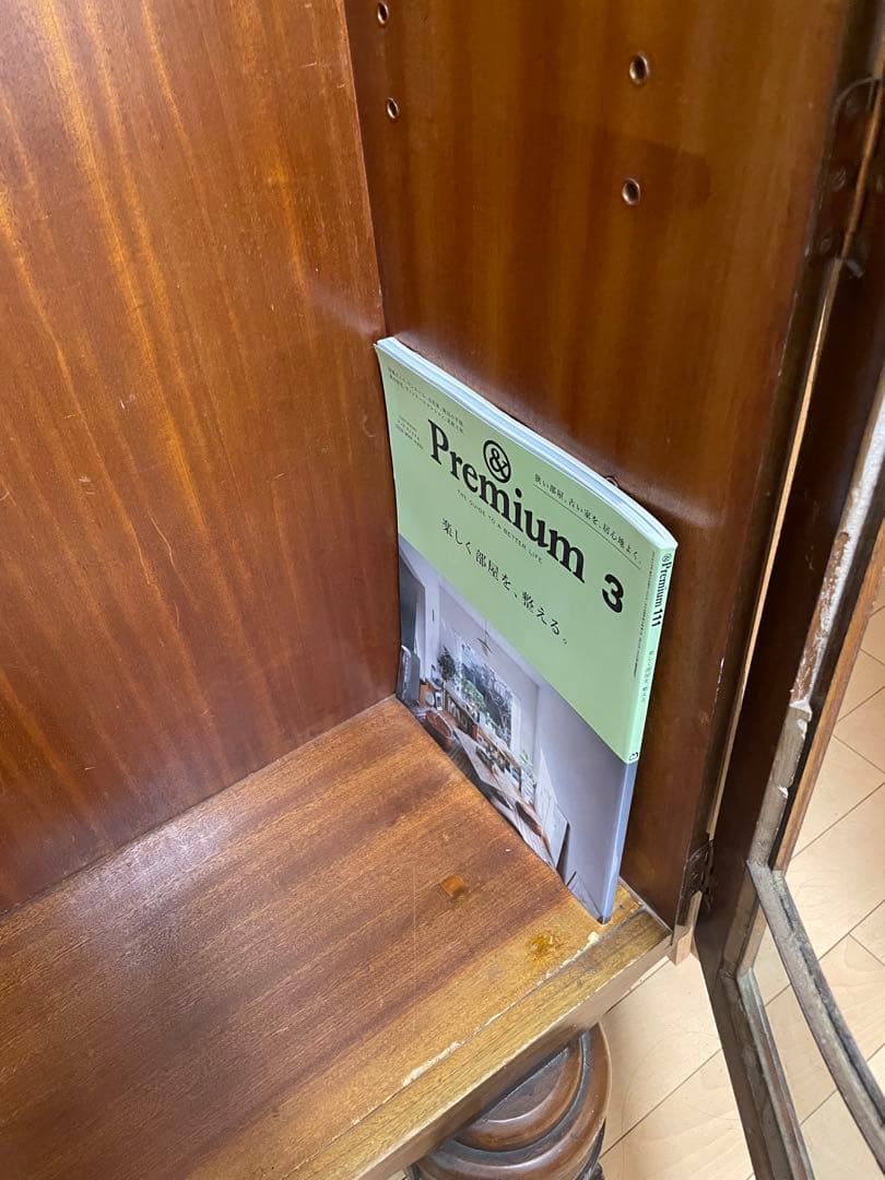 イギリス アンティーク家具 キャビネット 本棚 飾り棚