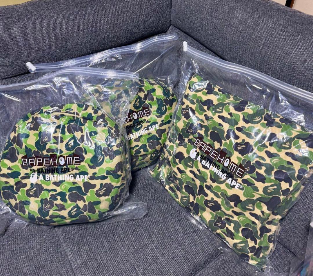 BAPE クッション 5点セット 美品 迷彩＆レインボー