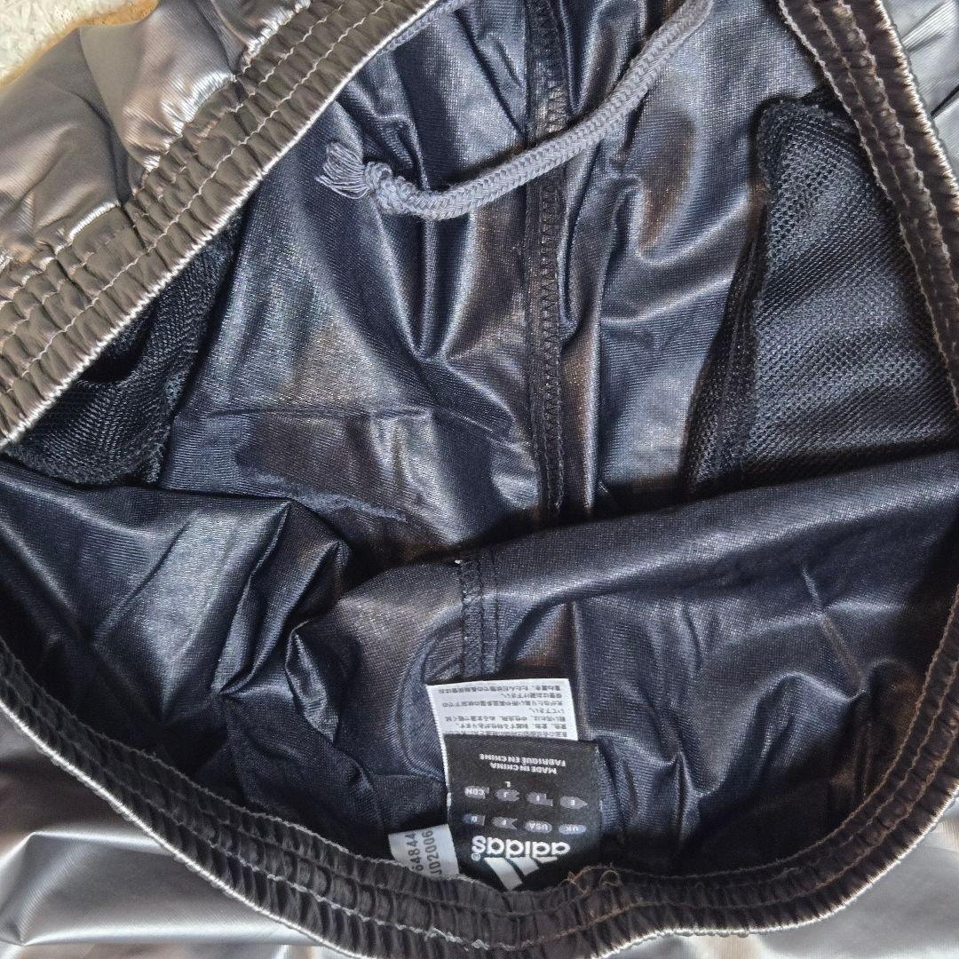 希少色　アディダス　ジャージ セットアップ ロゴ シルバー JD2006 L