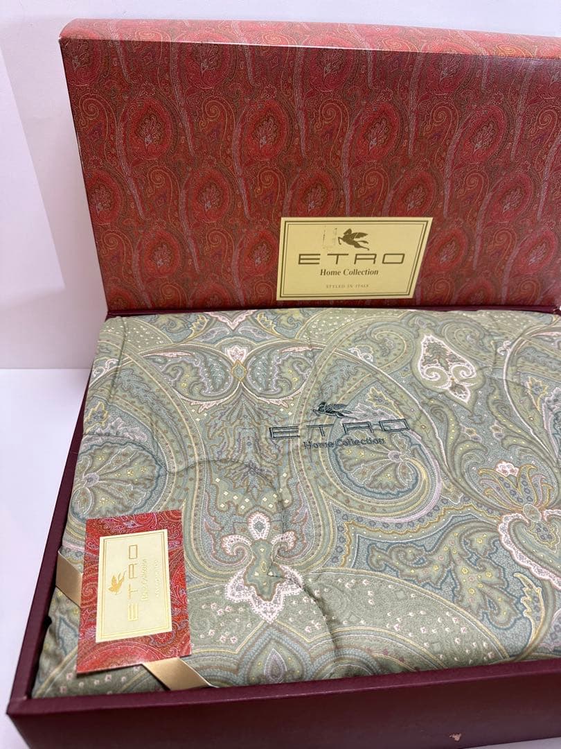 【未使用品】ETRO エトロ 羊毛 肌掛け ふとん 布団 ※管理No.a8 ※