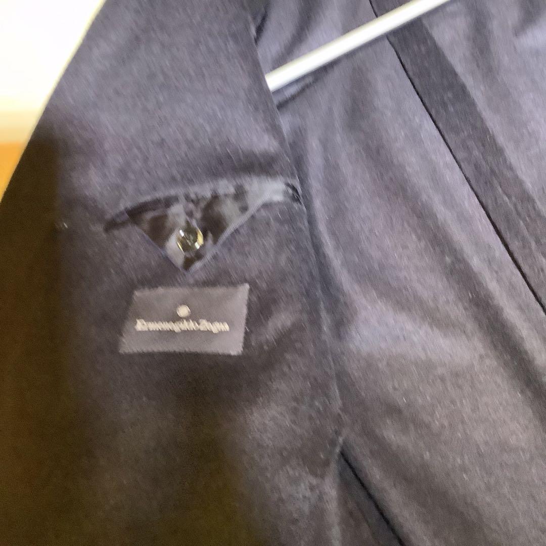 エルメネジルドゼニア　プレタポルテ　ダークネイビー　ハーフコート　５２サイズ