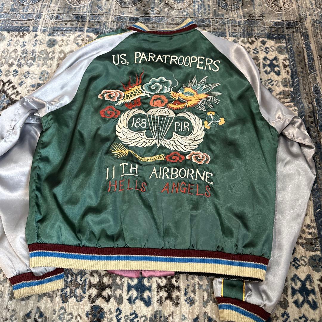 最終値下げ　テーラー東洋 スカジャン ジャケット SOUVENIR龍 虎 刺繍