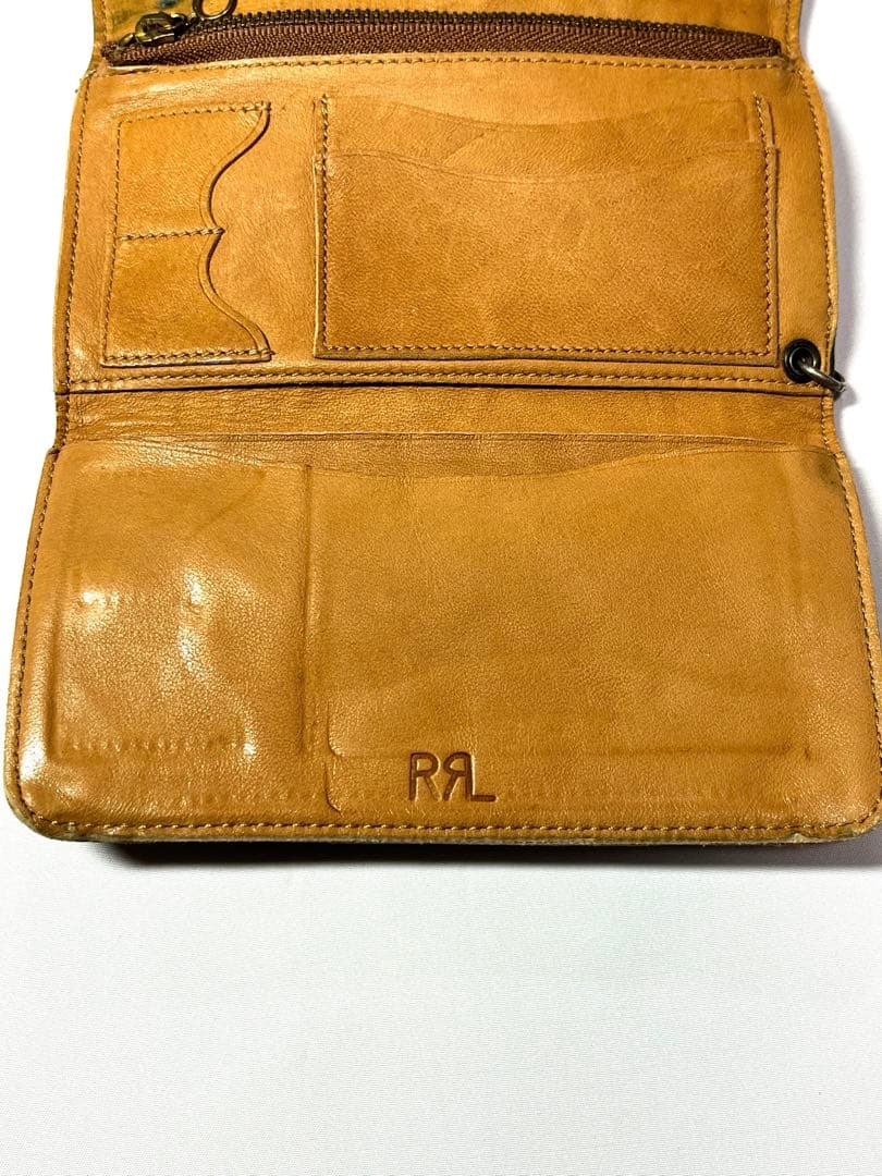 RRL レザーウォレット 革の味極まる ウエスタンステッチ
