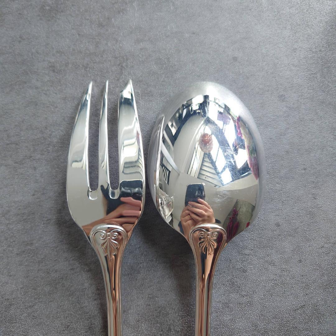 美品 クリストフル マルメゾン サービングフォーク サービングスプーン