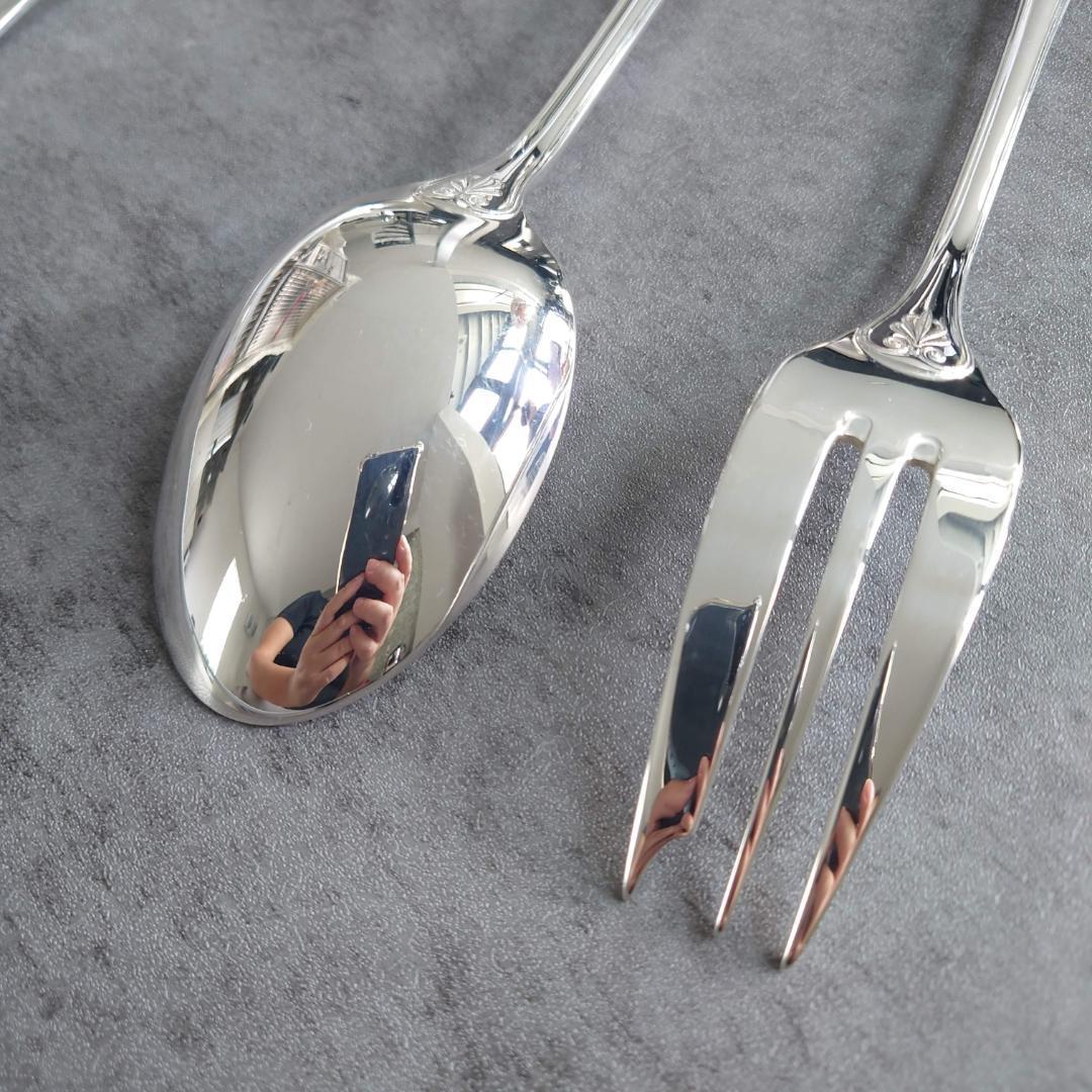 美品 クリストフル マルメゾン サービングフォーク サービングスプーン