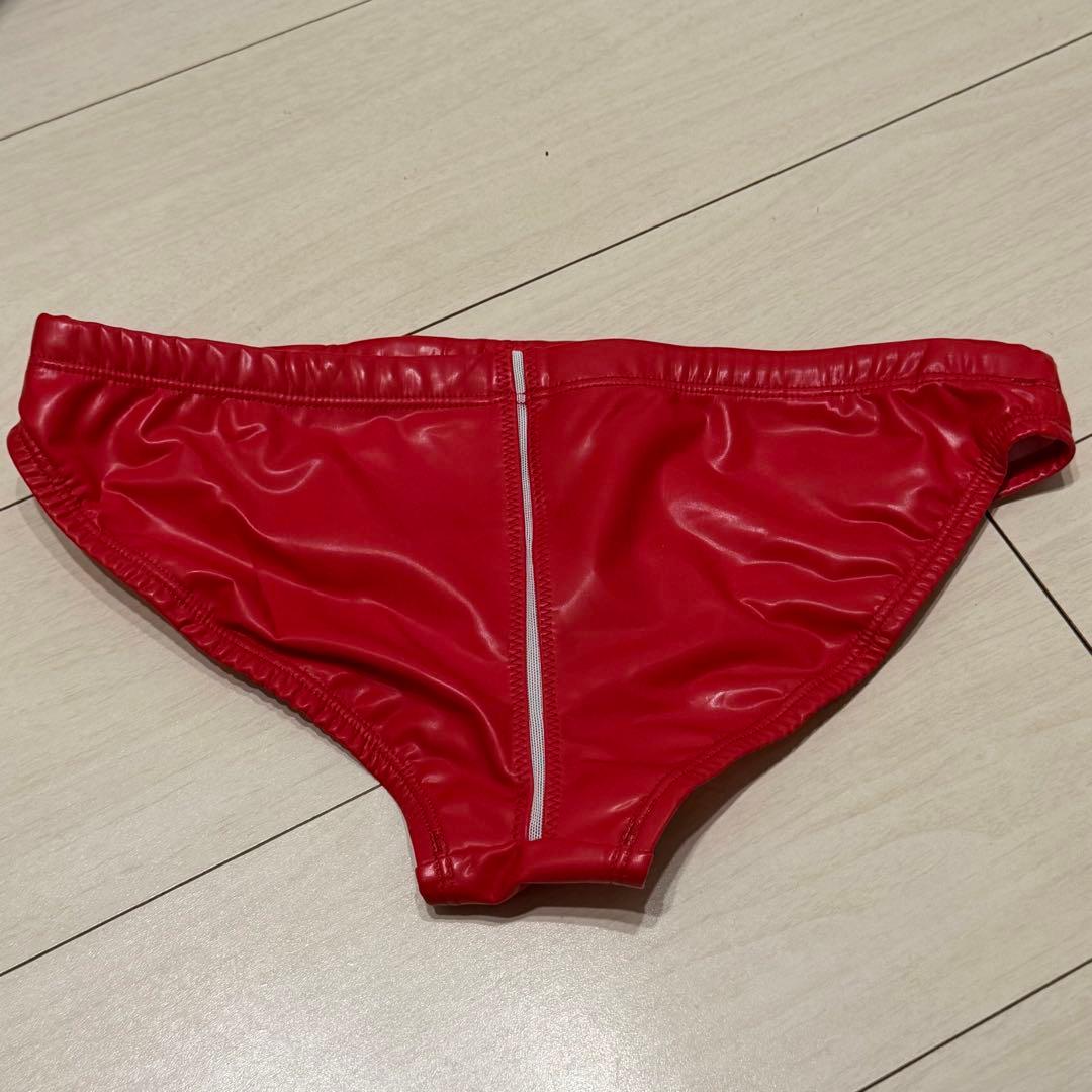 Mizuno 赤 競泳水着 水球用 ポロパン Lサイズ