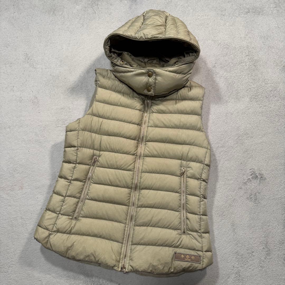 タトラス　LTA17A4573 レディース　ダウンベスト　03サイズ　ベージュ系