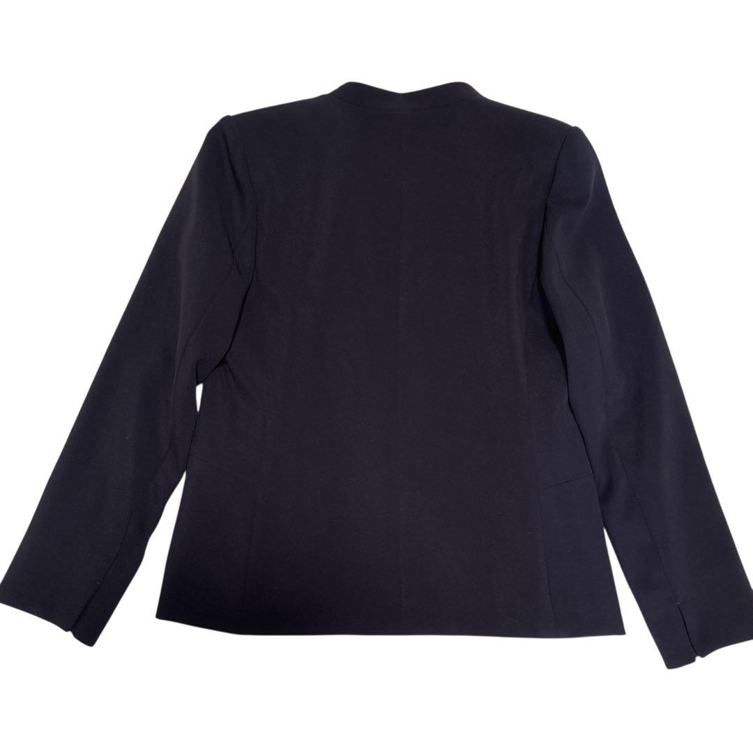 P I S T ノーカラージャケット パンツ セットアップ　ネイビー