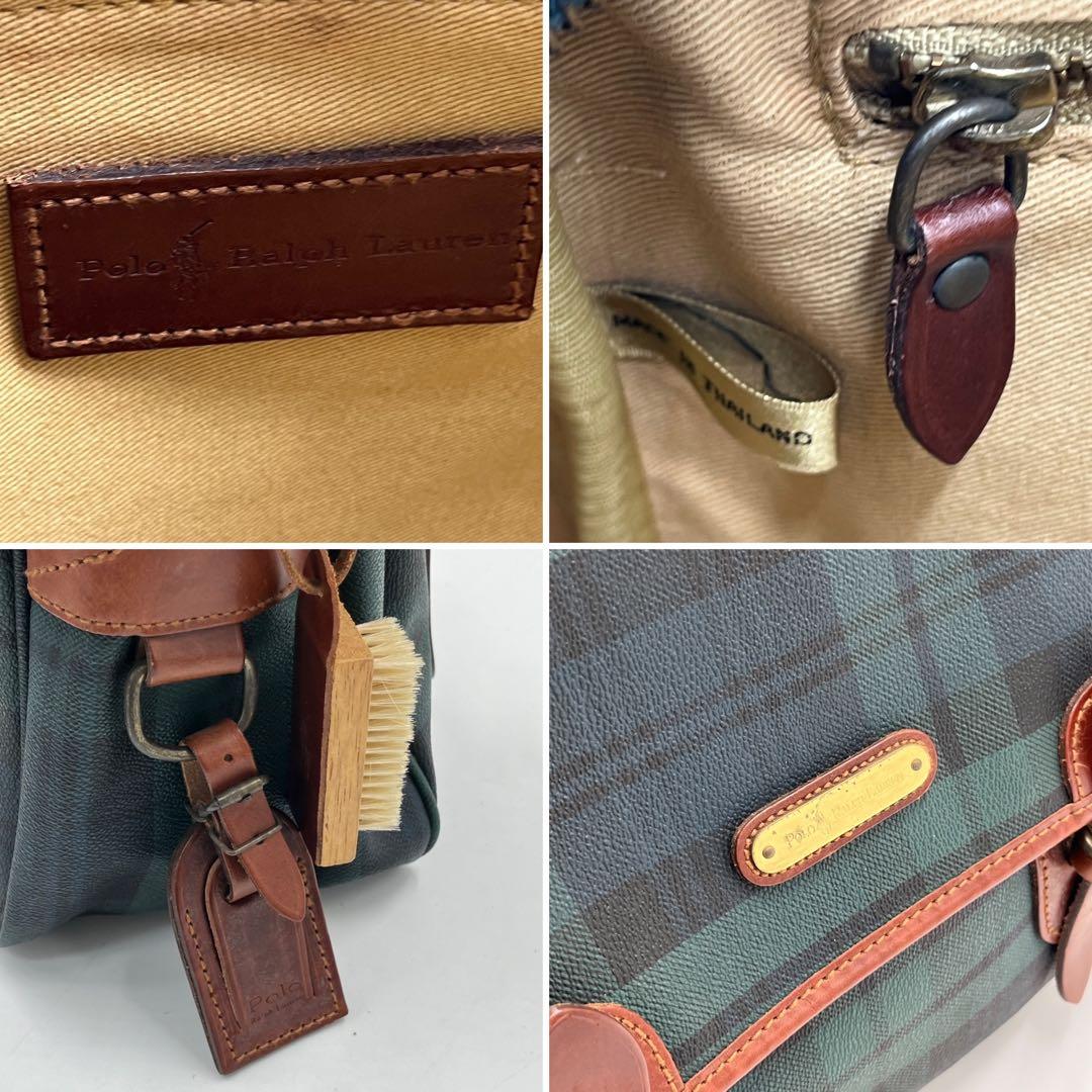 【美品】ポロラルフローレン ショルダーバッグ メッセンジャー チェック