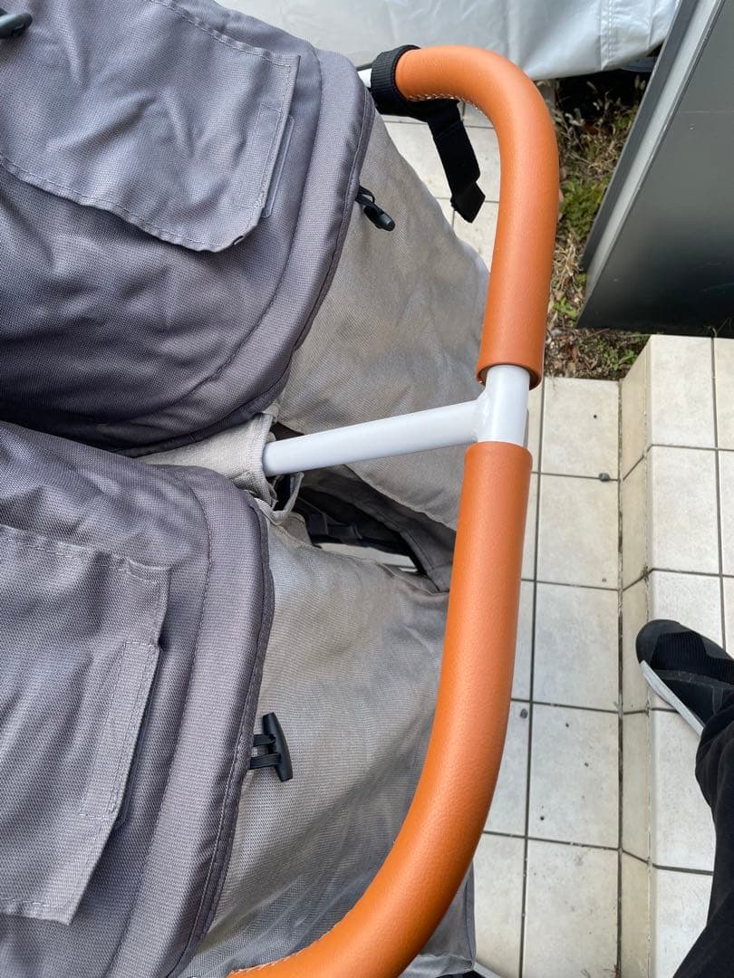 AIRBUGGY ココダブル 2人乗りベビーカー ストーン