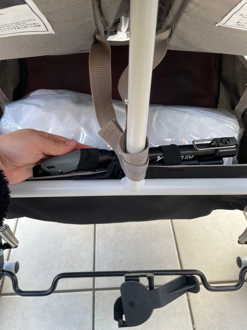 AIRBUGGY ココダブル 2人乗りベビーカー ストーン