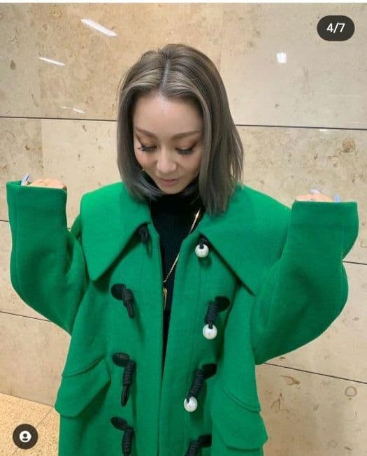 倖田來未着用パメオポーズダッフルコート