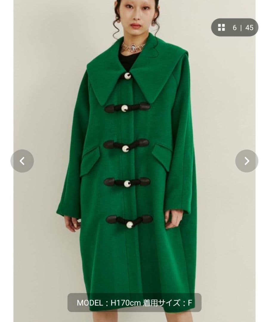 倖田來未着用パメオポーズダッフルコート