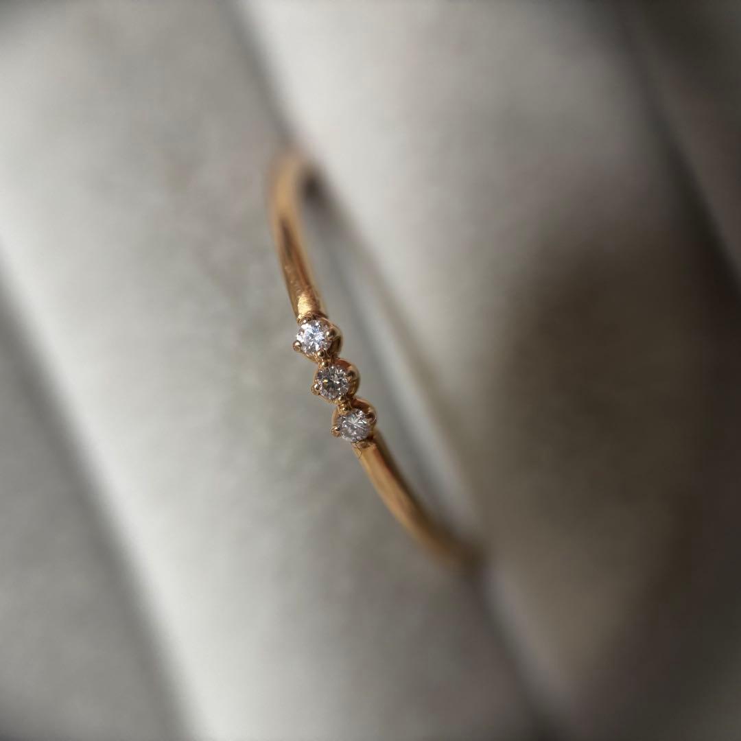 AHKAH アミュレットリング 18Kピンクゴールド ダイヤモンド　11号