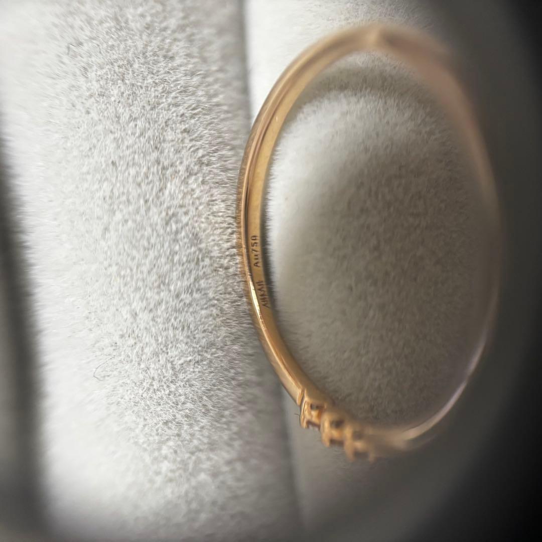 AHKAH アミュレットリング 18Kピンクゴールド ダイヤモンド　11号