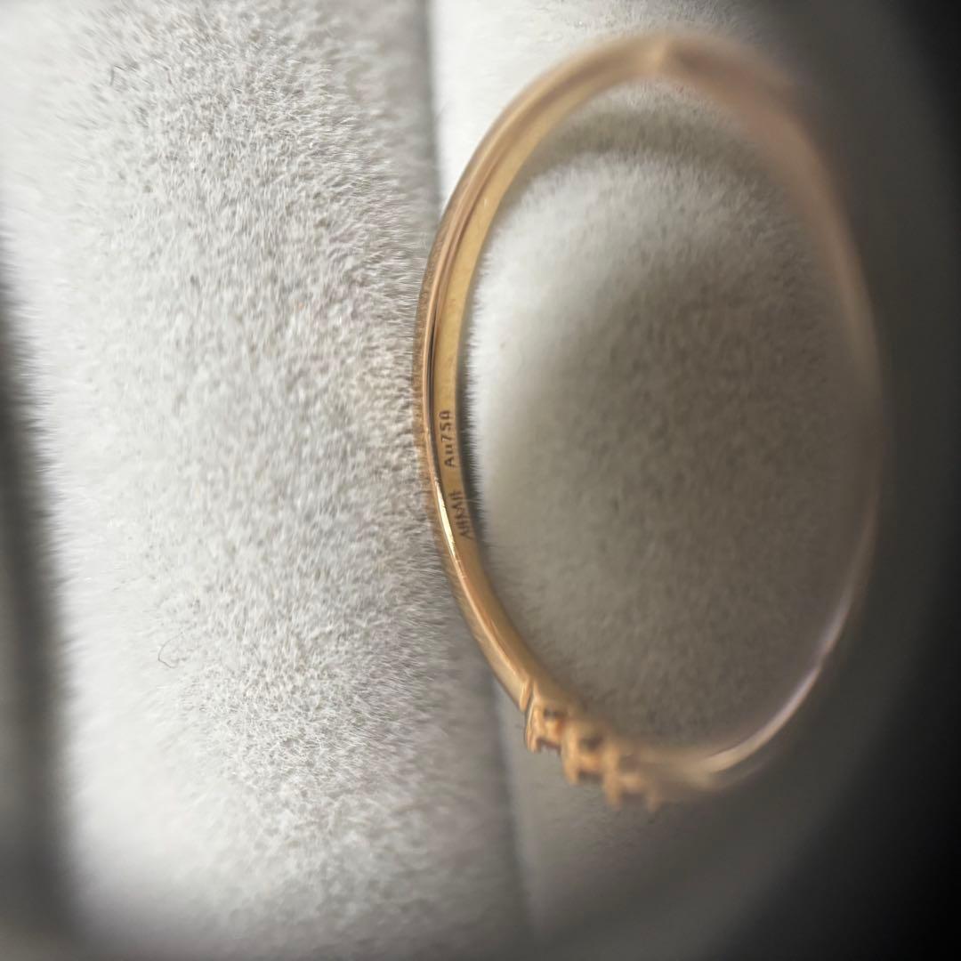 AHKAH アミュレットリング 18Kピンクゴールド ダイヤモンド　11号