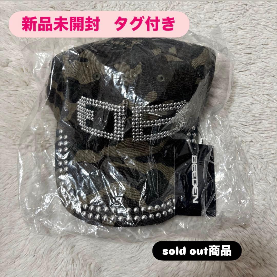 Beeden BD STUDS DAMAGE CAPカモ柄キャップ CAMO
