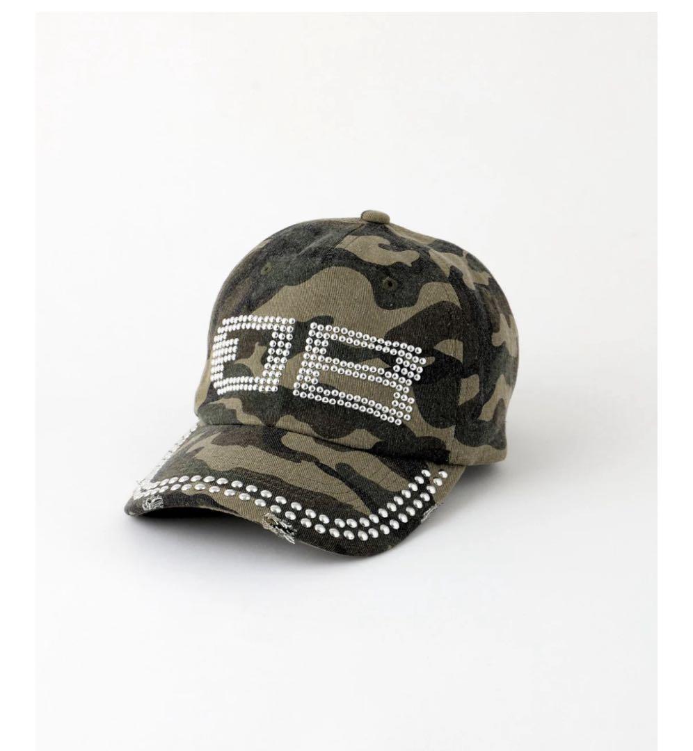 Beeden BD STUDS DAMAGE CAPカモ柄キャップ CAMO