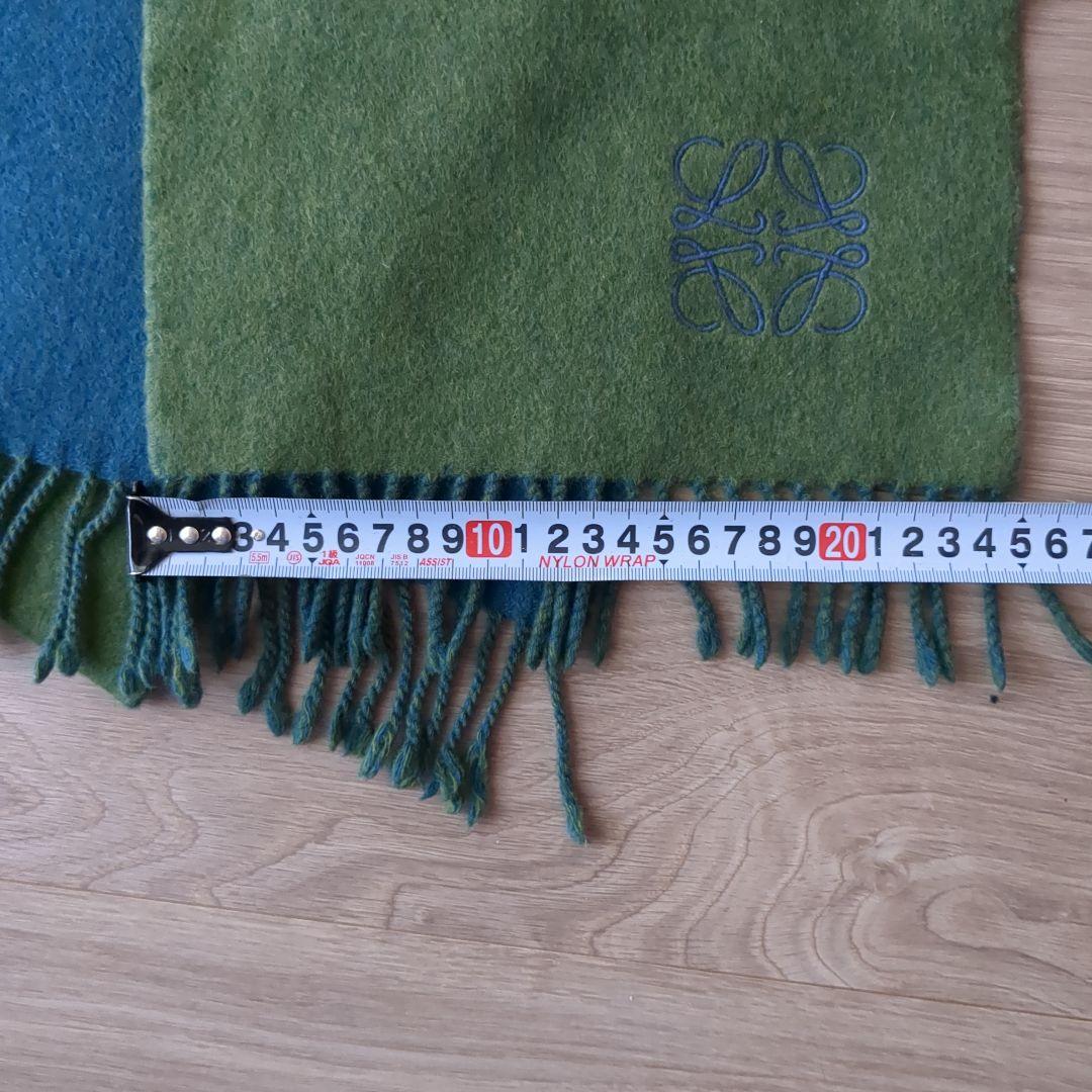 LOEWE バイカラー マフラー カシミヤ