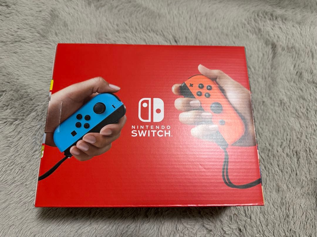 Nintendo Switch 本体 美品 ケース付　ネオンレッド/ネオンブルー