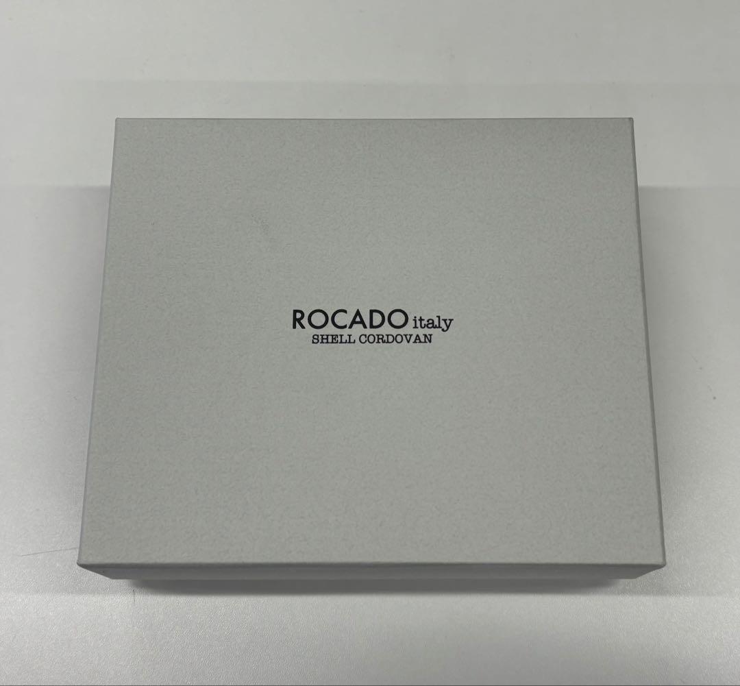 ROCADO社　シェルコードバン　二つ折り財布　ネイビー　未使用品