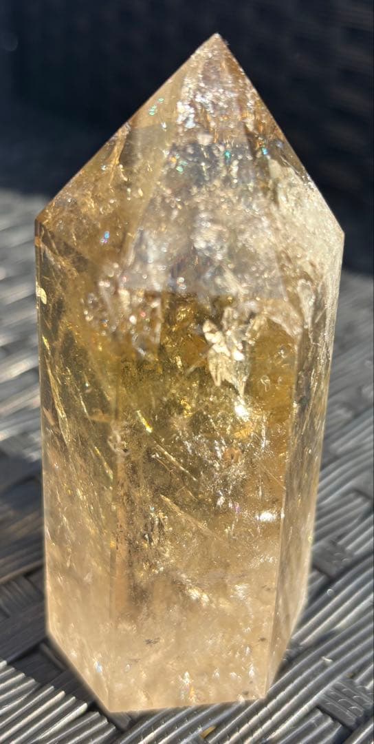 【天然石】爆虹　シトリン　タワー②