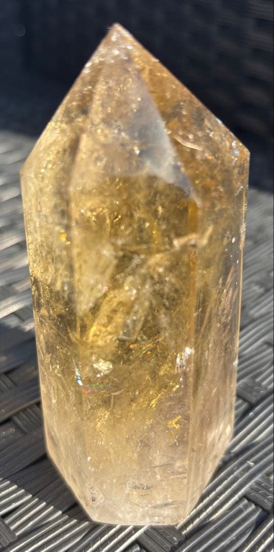 【天然石】爆虹　シトリン　タワー②