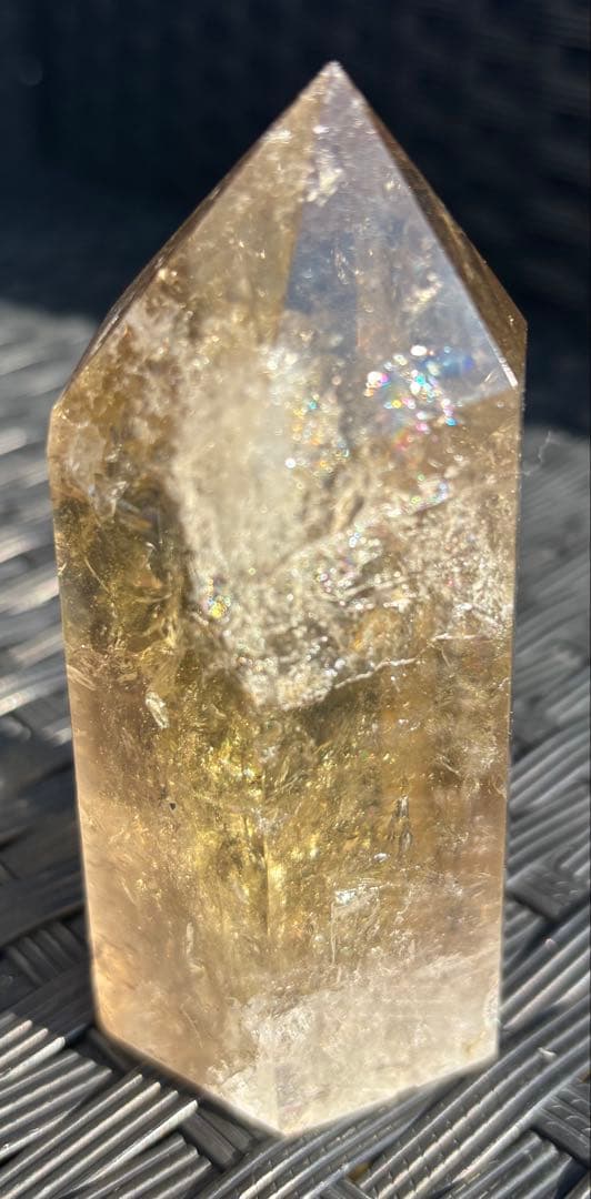 【天然石】爆虹　シトリン　タワー②