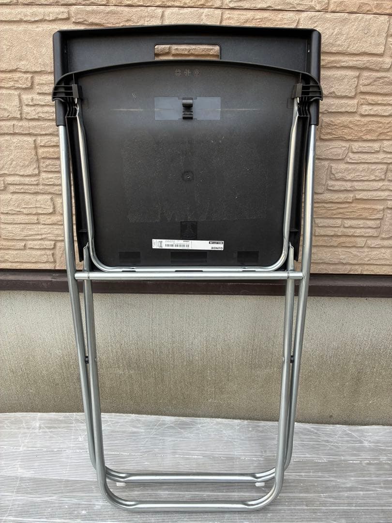 ✳️【美品中古】IKEA 折りたたみ パイプ椅子 チェアー ブラック⚫︎7脚セット