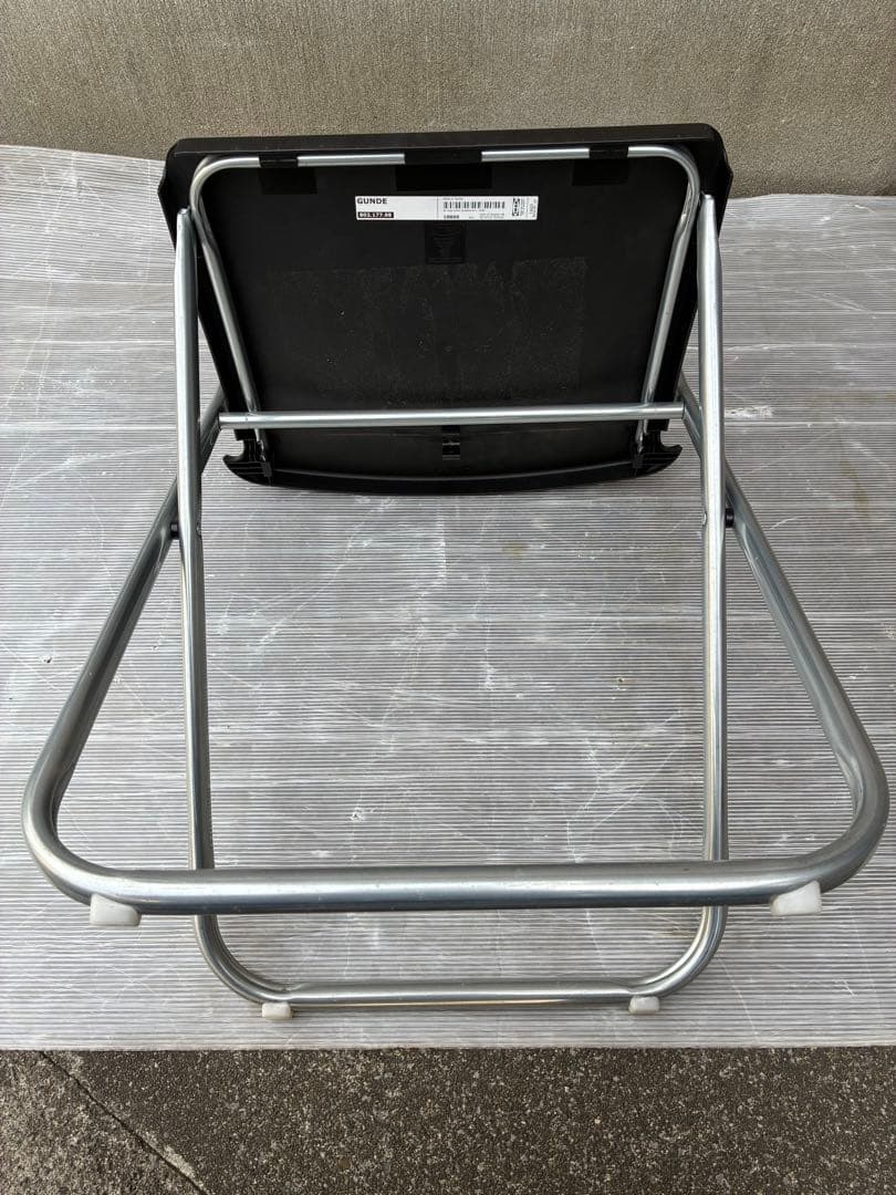 ✳️【美品中古】IKEA 折りたたみ パイプ椅子 チェアー ブラック⚫︎7脚セット