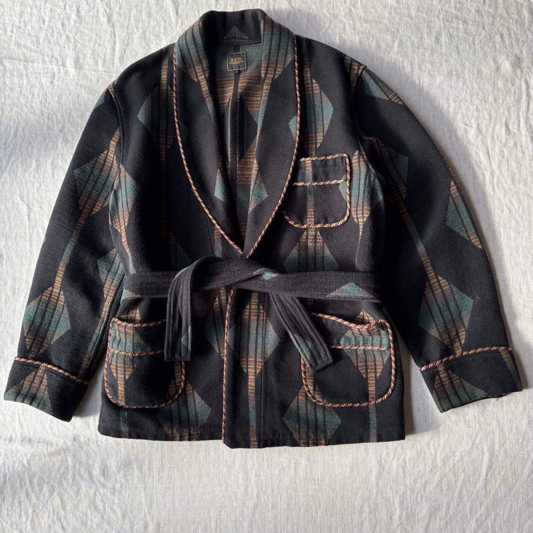 RATS ラッツ インディアンローブ ネイティブ柄 ガウン 日本製 L