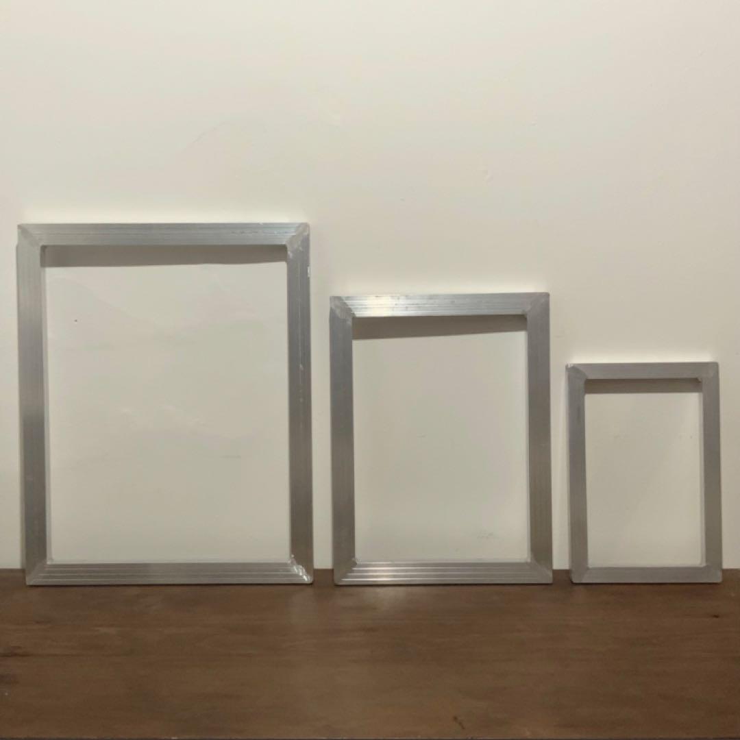 ◆未使用◆シルクスクリーン アルミ枠・アルミフレーム【50×40㎝】5個セット