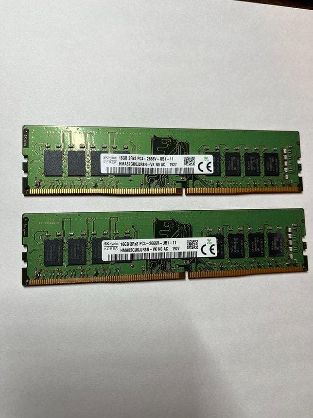 SK hynix 16GB DDR4-2666 デスクトップ用メモリ×2枚