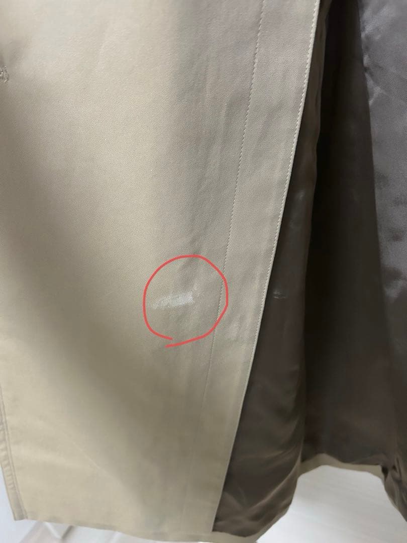 SANYO 100年　百年　トレンチ　コート　ベージュ　ライナー付き　Sサイズ