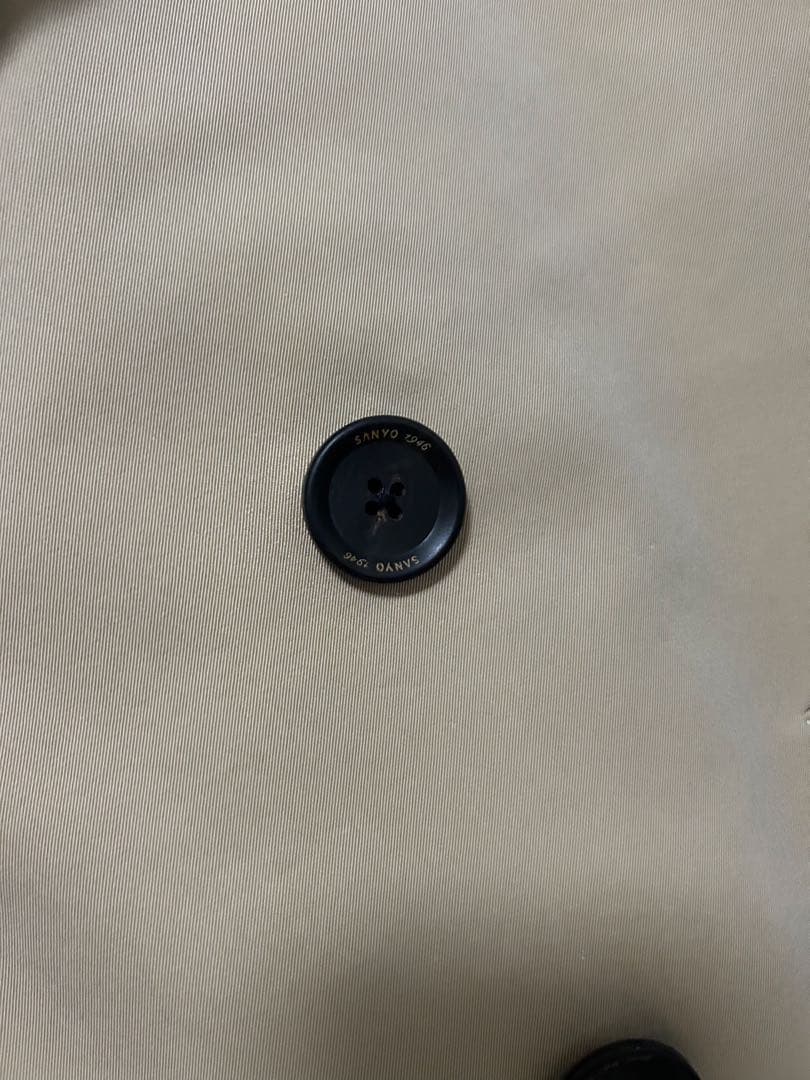 SANYO 100年　百年　トレンチ　コート　ベージュ　ライナー付き　Sサイズ