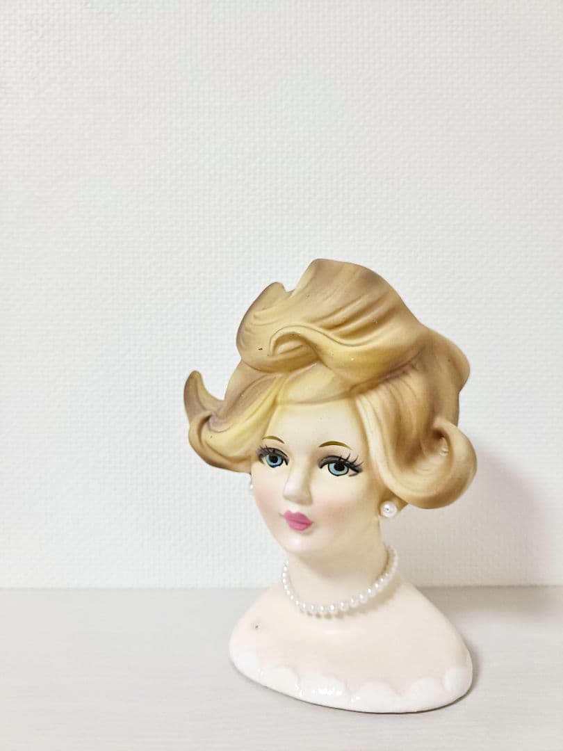 レディ　ヘッドベース　瀬戸ノベルティ　フラワーベース　アメリカンヴィンテージ