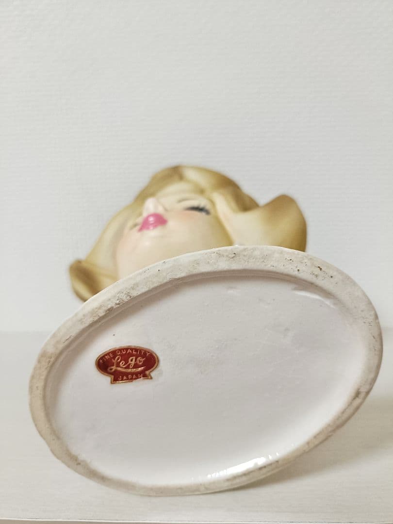 レディ　ヘッドベース　瀬戸ノベルティ　フラワーベース　アメリカンヴィンテージ